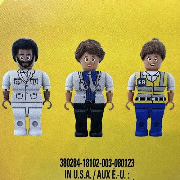 Make-It Blocks Figures MEDICAL POLICE FORCE FIREFIGHTER MILITARY 4 pks/12 pcs‎ - Picture 6 of 12